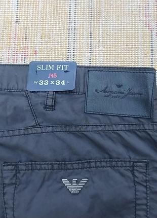 Оригинальные мужские черные брюки, armani jeans, j45 slim fit: w33; l34. новые.