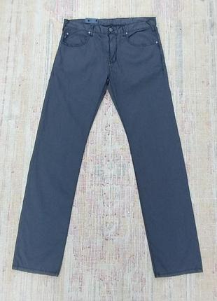 Штани чоловічі чорні брюки, armani jeans j45 slim fit: w33; l34.