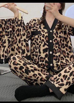 Пижама leopard 3в1