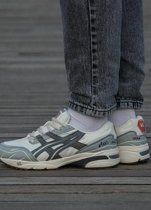 Кроссовки мужские, кроссовки женские, 1в1 люкс качество, кожа,asics gel 1090 white blue, inter-2650