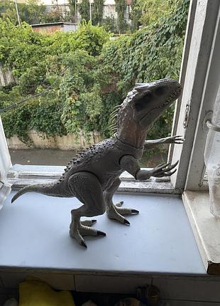 Динозавр індомінус рекс світ юрського періоду звук jurassic world indominus rex