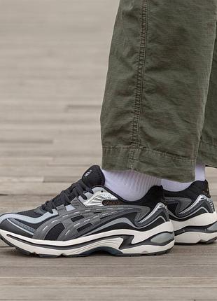 Кроссовки мужские, кроссовки женские, 1в1 люкс качество, кожа, asics gel-preleus black, inter-1698