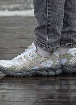 Кроссовки мужские, кроссовки женские, 1в1 люкс качество, кожа, asics gel nimbus 10.1 x kith 'white morganite', inter-2072