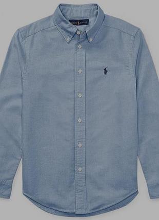 Блакитна сорочка polo ralph lauren (slim fit, oxford)бренд: polo ralph lauren (оригінал)
розмір 14
