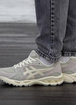 Кроссовки мужские, кроссовки женские, 1в1 люкс качество, кожа, asics kayano 14 suede grey, inter-2045