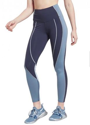 Лосины reebok, спортивные леггинсы reebok lux high-rise, лосины reebok