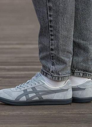 Кроссовки мужские, кроссовки женские, 1в1 люкс качество, кожа, asics onitsuka tiger tokuten grey, inter-2665