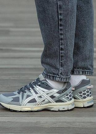 Кроссовки мужские, кроссовки женские, 1в1 люкс качество, кожа, asics gel-kahana 8 gore-tex grey, inter-1939