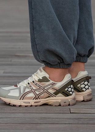 Кроссовки мужские, кроссовки женские, 1в1 люкс качество, кожа, asics gel-kahana 8 marathon pastel, inter-2067