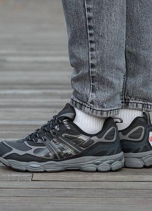 Кроссовки мужские, кроссовки женские, 1в1 люкс качество, кожа, asics gel nyc black, inter-2295
