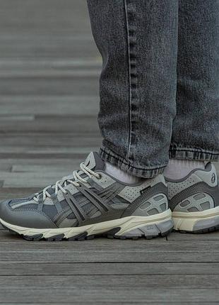 Кроссовки мужские, кроссовки женские, 1в1 люкс качество, кожа, asics gel somona 10-50 gore-tex grey, inter-2292