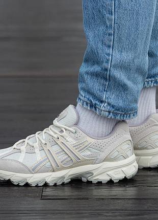 Кроссовки мужские, кроссовки женские, 1в1 люкс качество, кожа, asics gel somona 10-50 beige, inter-1560