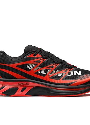 Кроссовки мужские, кроссовки женские, 1в1 люкс качество, кожа, salomon xt-mm6 x maison margiela black red, inter-2654