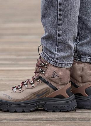 Кросівки чоловічі, кросівки жіночі, 1в1 люкс якість, шкіра, nike acg air zoom gaiadone gtx gore-tex, inter-2017
