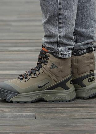 Кросівки чоловічі, кросівки жіночі, 1в1 люкс якість, шкіра, nike acg air zoom gaiadone gtx gore-tex winter fur, inter-2467