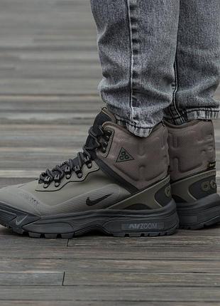 Кросівки чоловічі, кросівки жіночі, 1в1 люкс якість, шкіра, nike acg air zoom gaiadone gtx gore-tex winter fur, inter-2465