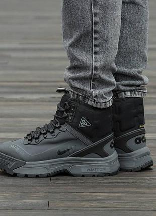 Кросівки чоловічі, кросівки жіночі, 1в1 люкс якість, шкіра, nike acg air zoom gaiadone gtx gore-tex winter fur, inter-2468