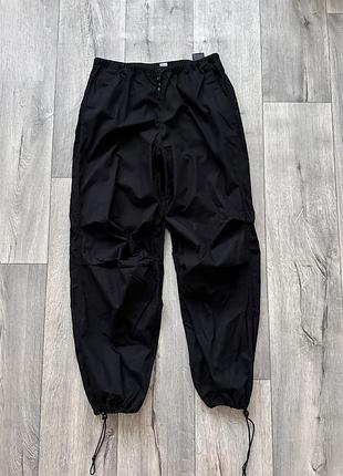 Карго штаны черные h&m женские коттоновые штаны спортивные