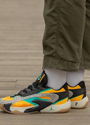 Кроссовки мужские, кроссовки женские, 1в1 люкс качество, кожа, air jordan luka 2 orange, inter-1741