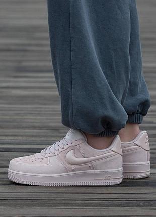 Кроссовки мужские, кроссовки женские, 1в1 люкс качество, кожа, nike air force low 1 07 light rose, inter-2628