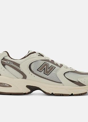 Повсякденні кросівки new balance 530 у бежево-коричневому кольорі.розмір: 39.матеріал:тканина