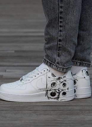 Кроссовки мужские, кроссовки женские, 1в1 люкс качество, кожа, nike air force 1 low x supreme cdg, inter-2286
