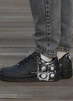 Кроссовки мужские, кроссовки женские, 1в1 люкс качество, кожа, nike air force 1 low x supreme cdg, inter-2354