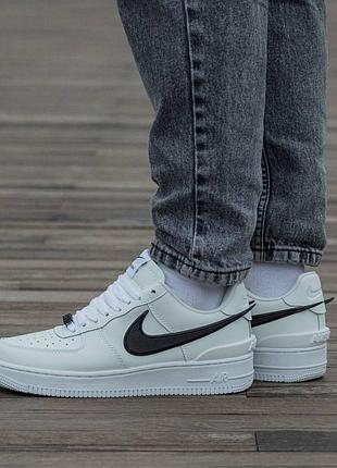 Кроссовки мужские, кроссовки женские, 1в1 люкс качество, кожа, nike air force x ambush white, inter-2454