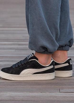 Кроссовки мужские, кроссовки женские, 1в1 люкс качество, кожа, puma suede xl x pleasures, inter-2254