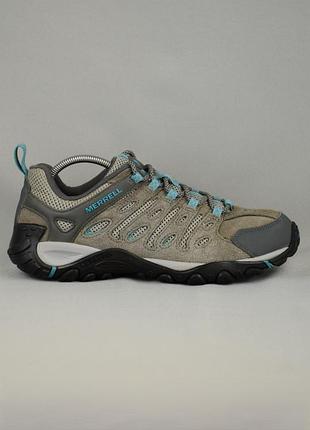 Merrell crosslander 2 кроссовки женские треккинговые туристические кожаные сетчатые серые оригинал 39-40 р/25.5 см