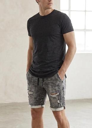 Чоловічі джинсові шорти zara man, розмір м