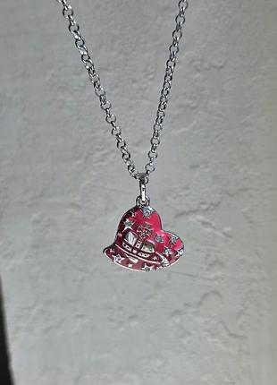 Кулон pink hearts vivienne westwood silver star