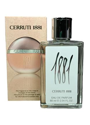 Жіночі парфуми (версія cerruti 1881 pour femme) 60 мл