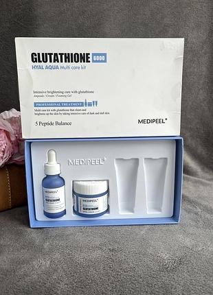 Medi-peel glutathione hyal aqua сироватка + крем для обличчя