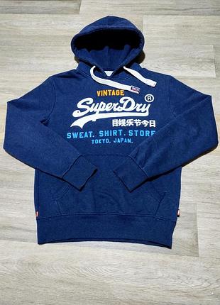 Мужское тёплое худи superdry , размер м .