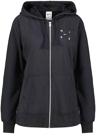 Жіноче худі nike dri-fit get fit dm6963-010 спортивна кофта з капюшоном оверсайз світшот nike для фітнесу тренувань повсякденного носіння