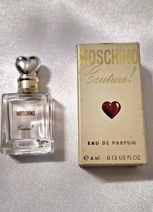 Вінтажна мініатюра moschino couture! 
4 ml, з коробкою.