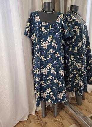 Котоновое с карманами платье 👗