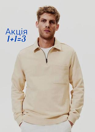 Толстовка поло светр h&amp;m regular fit джемпер кофта
