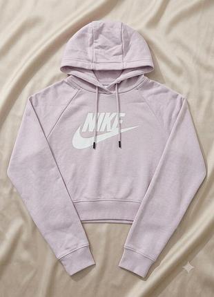 Фіолетова укорочена кофта nike