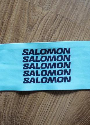 Унісекс  тонка широка спортивна пов'язка на голову salomon / бігова пов'язка salomon