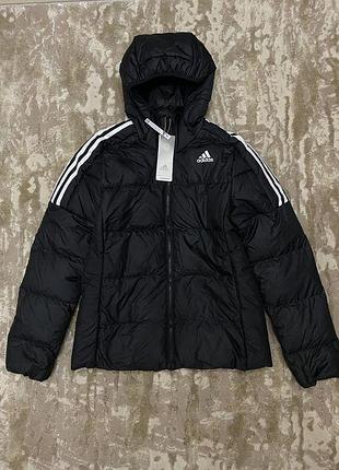 Женская пуховая куртка adidas оригинал новая черная пуховик адидас