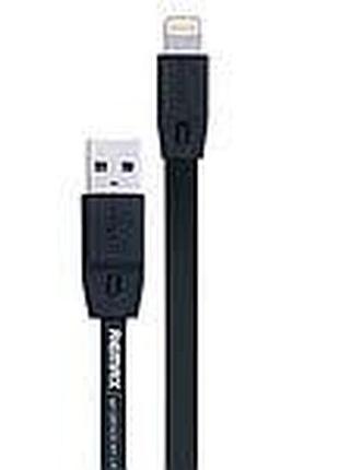 Заряднее устройство адаптер для мобильного телефона usb cable remax (or) full speed rc-001i iphone 6 black 1m (5-010)