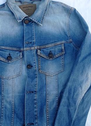 Jack and jones куртка жакет чоловічий джинсовий синій