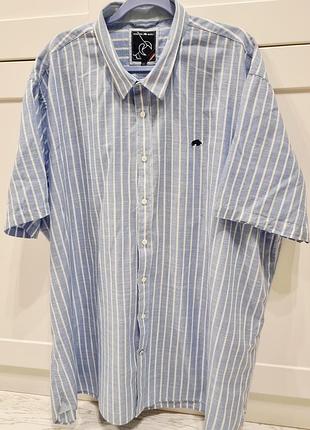 Большая рубашка 5xl, хлопок.