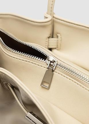 Сумка hudson bag cream/silver 2