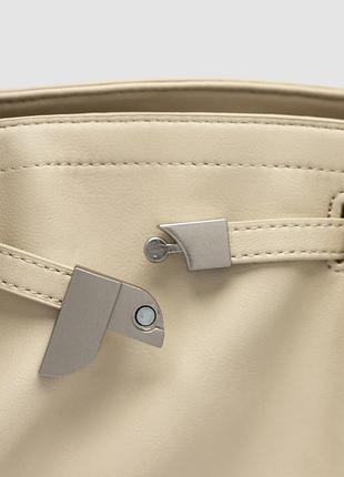 Сумка hudson bag cream/silver 3