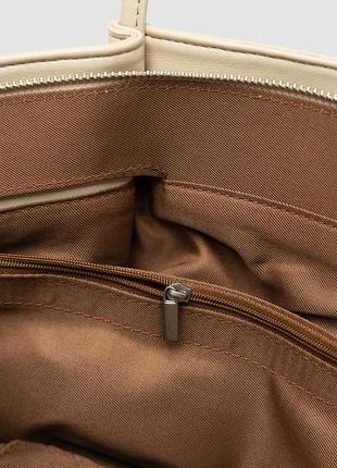 Сумка hudson bag cream/silver 4