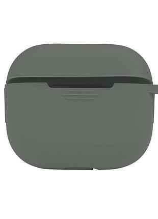 Чехол с карабином silicone case airpods 3 pine green