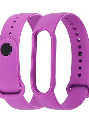 Ремешок силиконовый anchor для xiaomi mi band 5/ 6 фиолетовый